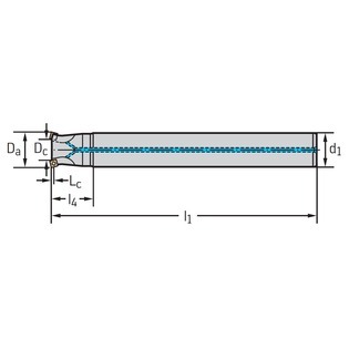 Fraise à queue cylindrique grande avance m4002